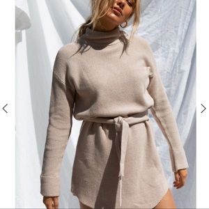 Sabo Skirt Tan Sweater Dress